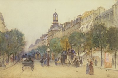 Le Boulevard des Italiens, Paris, 1887 - J. Little